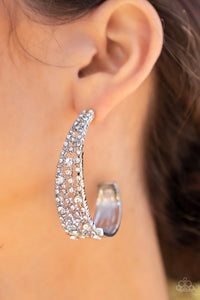 Cold as Ice - White Hoop Earrings - LOP April '22 - NEW RELEASE