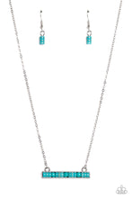 Load image into Gallery viewer, Barred Bohemian - Blue Necklace - NEW RELEASE
