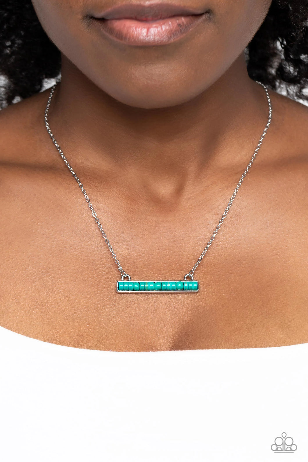 Barred Bohemian - Blue Necklace - NEW RELEASE