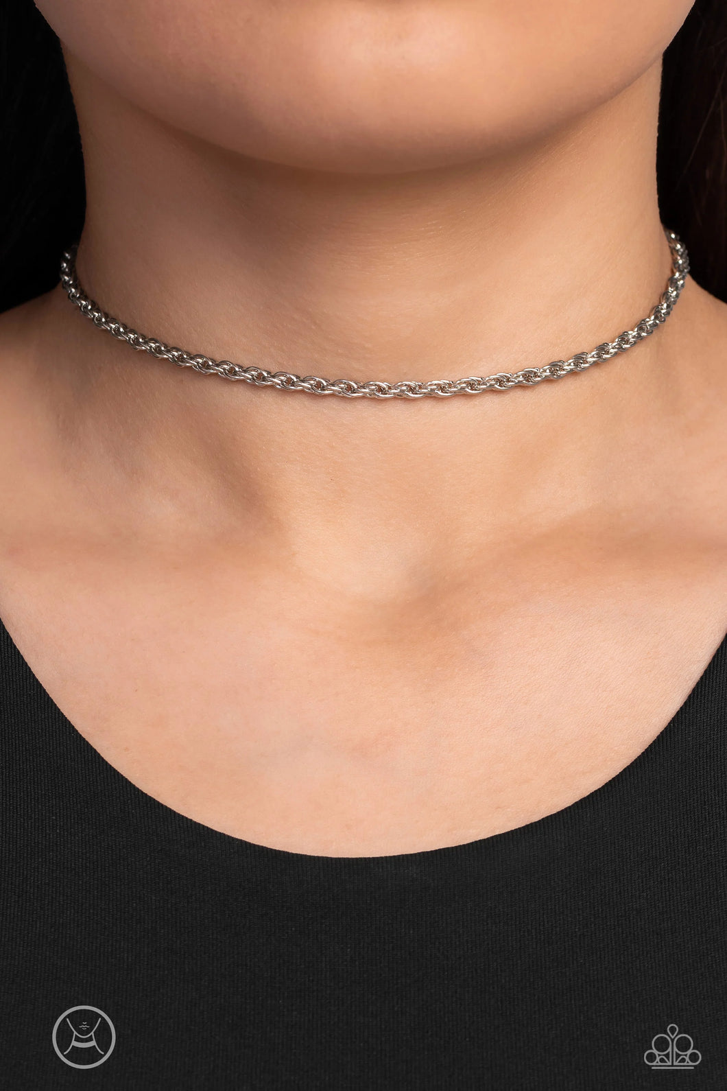 Glimmer of Rope - Silver Choker Necklace - NEW RELEASE