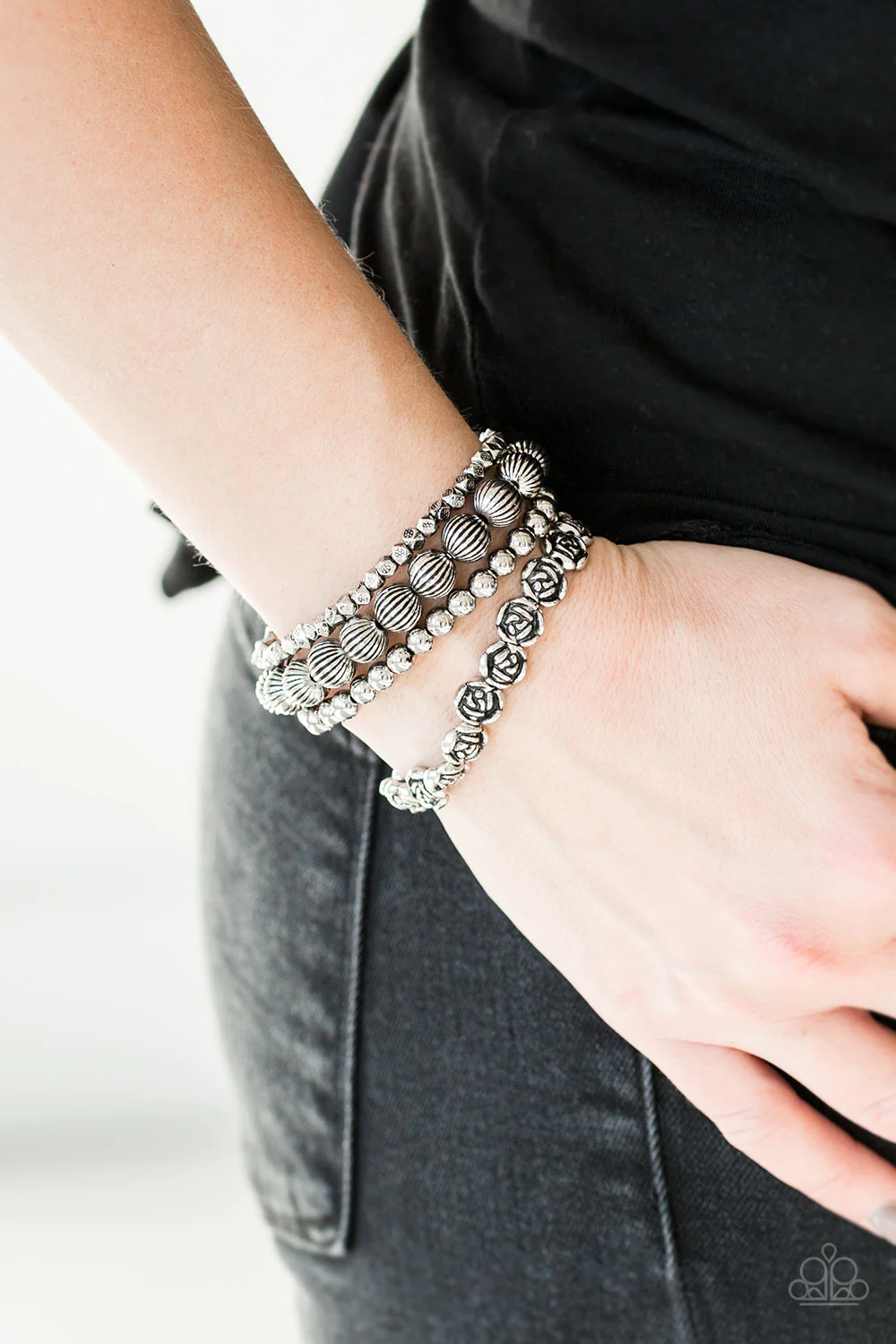 Rose Garden Gala- silver bracelet