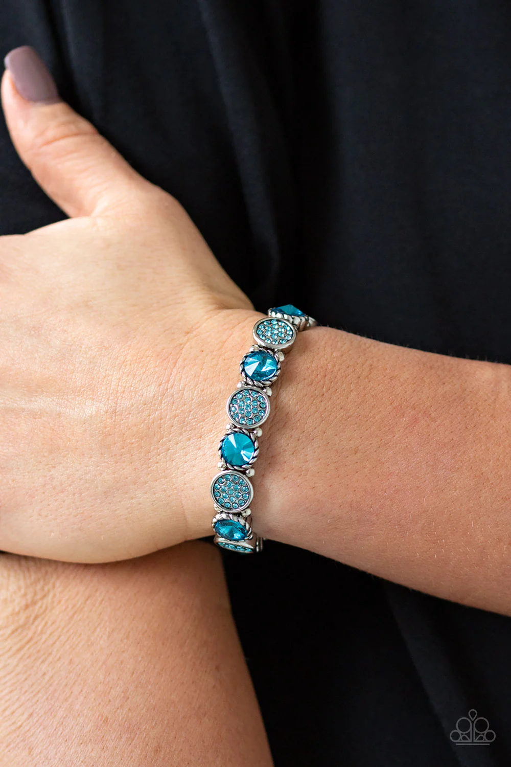 Take a moment to reflect- blue bracelet