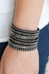 All Hustle and Hairspray - Black Urban Snap Bracelet - NEW RELEASE