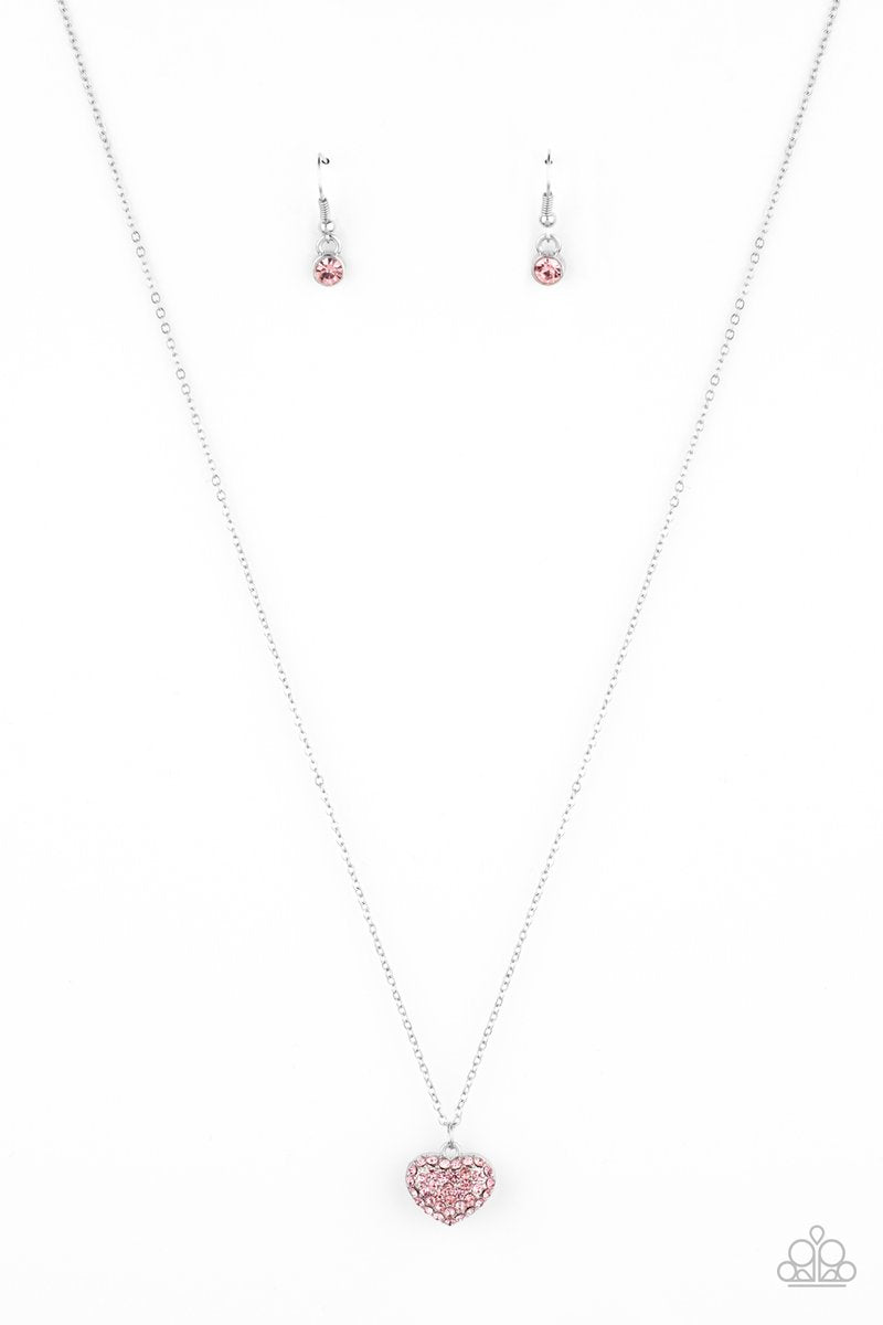 Heart Warming Glow - Pink Necklace