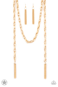 SCARFed for Attention - Gold Necklace - Modeled by Colleen Nicole at convention 2023