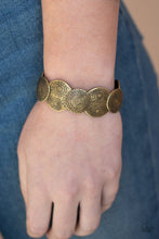 Load image into Gallery viewer, Pleasantly Posy - Brass Bracelet - NEW RELEASE
