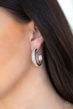 Load image into Gallery viewer, Cash Flow - White Hoop Earring
