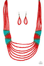 Load image into Gallery viewer, Kickin&#39; It Outback - Red Seedbead Necklace - NEW RELEASE
