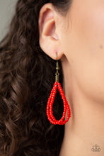 Load image into Gallery viewer, Kickin&#39; It Outback - Red Seedbead Necklace - NEW RELEASE
