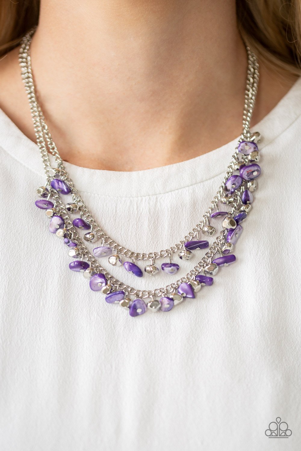 Pebble Pioneer - Purple Necklace - NEW RELEASE