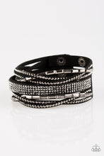 Load image into Gallery viewer, Tough Girl Glamour - Black Snap Bracelet - NEW RELEASE
