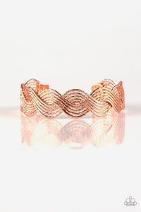 Braided Brilliance - Copper Cuff Bracelet - NEW RELEASE