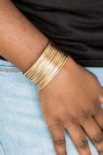 Load image into Gallery viewer, Wire Warrior - Gold Cuff Bracelet - NEW RELEASE

