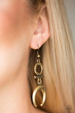 Load image into Gallery viewer, Majestically Moon Child - Brass Earring
