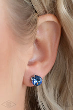 Load image into Gallery viewer, Come Out On Top - Blue Post Earring - BLACK DIAMOND PIECE
