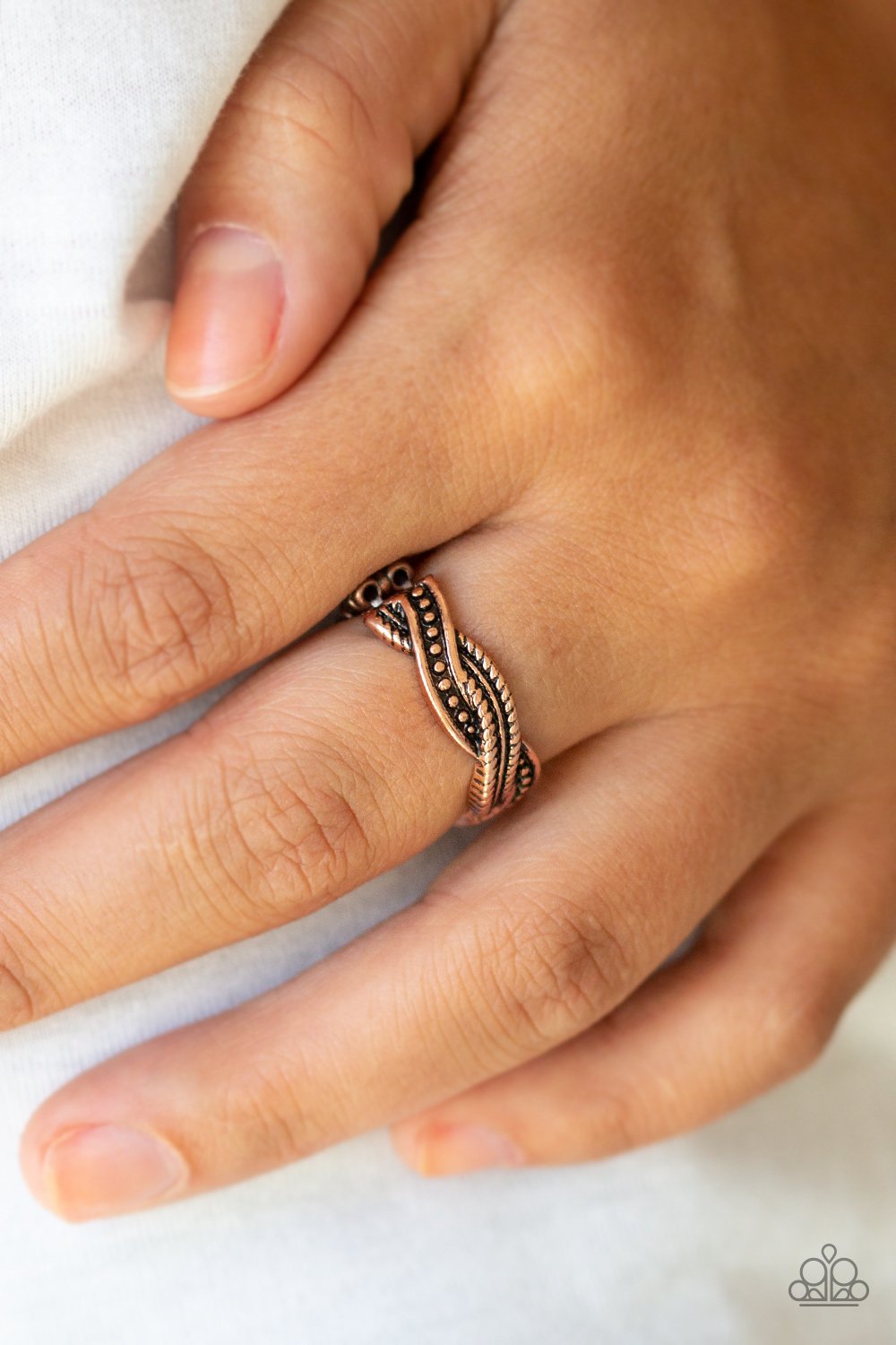 Texture Tango - Copper Ring