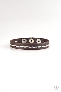 First Class Traveler - Dark Brown Urban Snap Bracelet - NEW RELEASE