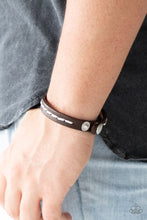 Load image into Gallery viewer, First Class Traveler - Dark Brown Urban Snap Bracelet - NEW RELEASE
