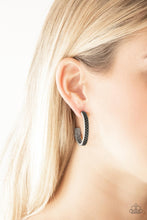Load image into Gallery viewer, Rugged Retro - Silver Hoop Earring - NEW RELEASE
