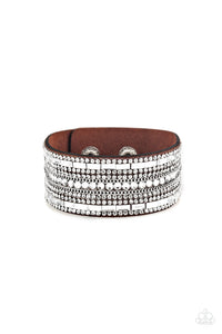 Rebel Radiance - Brown Snap Bracelet