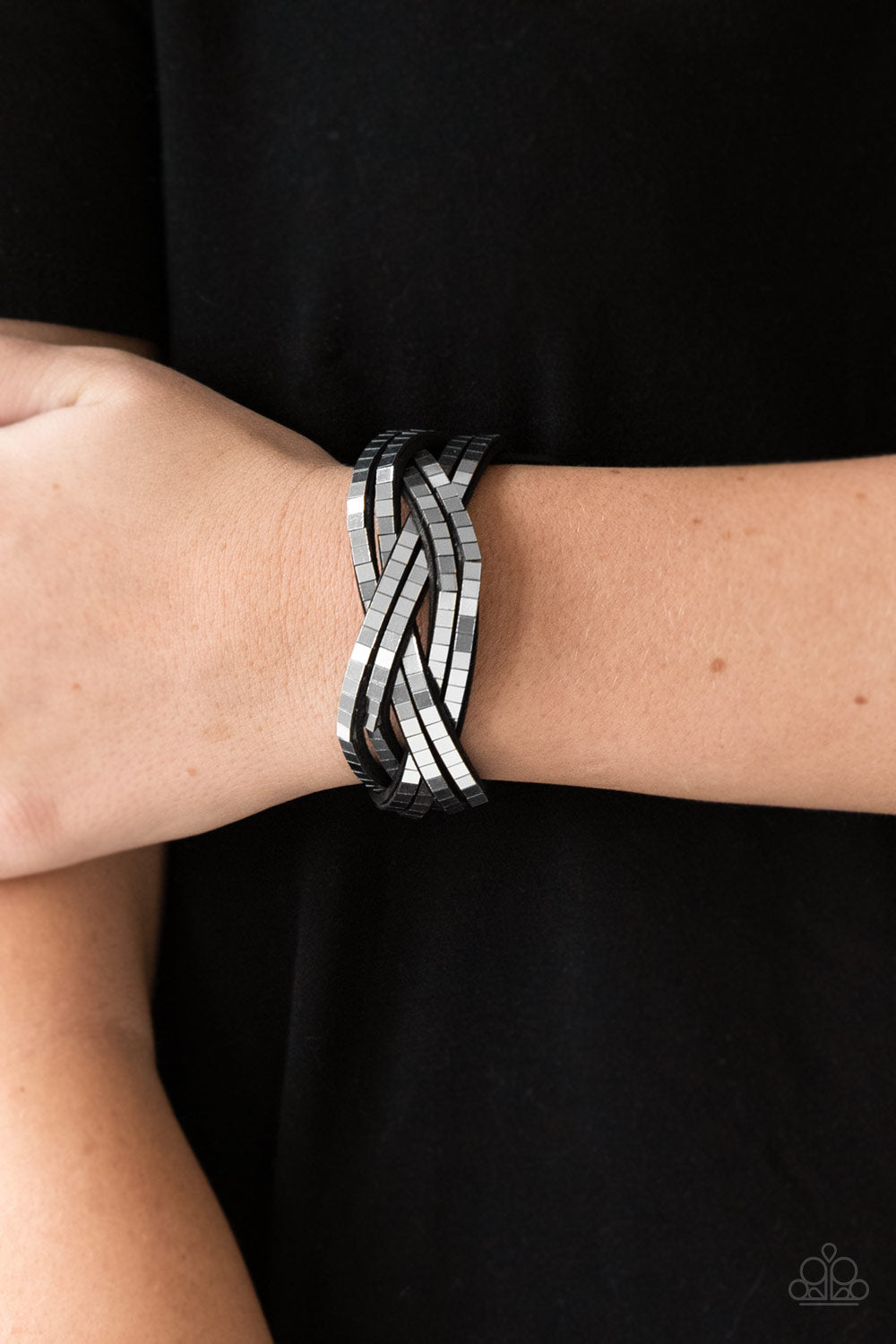 Looking For Trouble - Silver Snap Bracelet