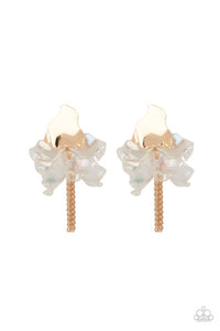 Harmonically Holographic - Gold Iridescent Post Earring - NEW RELEASE