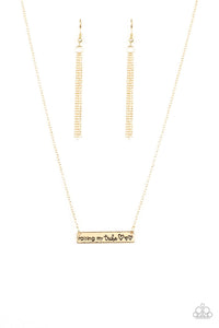 Raising my tribe- gold necklace