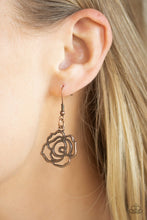Load image into Gallery viewer, Budding Beauty - Copper Rose Necklace - NEW RELEASE
