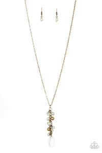 Teardrop Serenity - Brass Necklace - NEW RELEASE