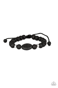 Makes Perfect SENSEI - Black Urban Lava Bead Bracelet