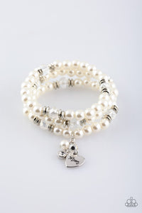 Mom wow- white bracelet
