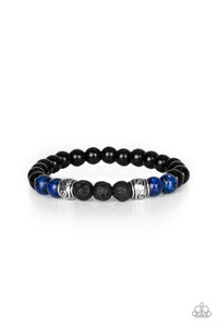 Proverb - Blue Lava Bead Bracelet