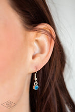 Load image into Gallery viewer, Flirtatiously Flashy - Blue Heart Necklace
