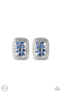 Darling Dazzle - Blue Clip-On Earring - NEW RELEASE