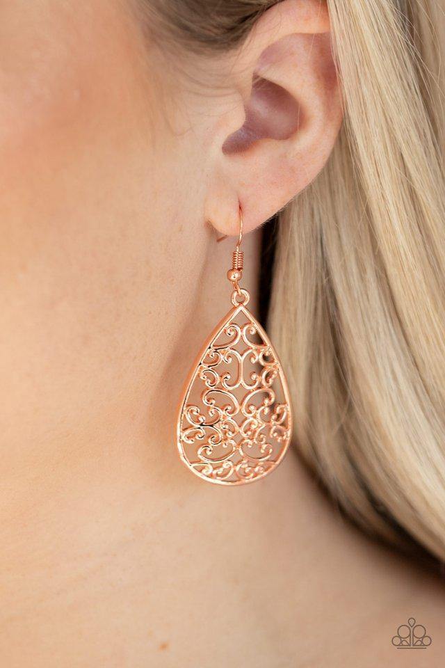 Divine Vine - Copper Filigree Earring - NEW RELEASE