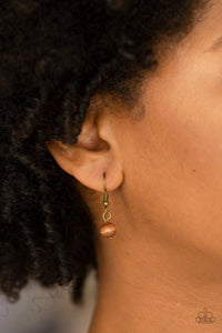 Friends In GLOW Places - Brass Moonstone Necklace - NEW RELEASE