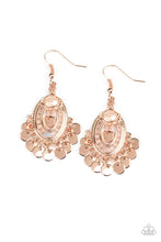 Load image into Gallery viewer, Chime chic- rose gold earring
