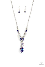 Load image into Gallery viewer, Iridescent illumination- blue necklace
