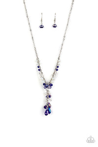 Iridescent illumination- blue necklace