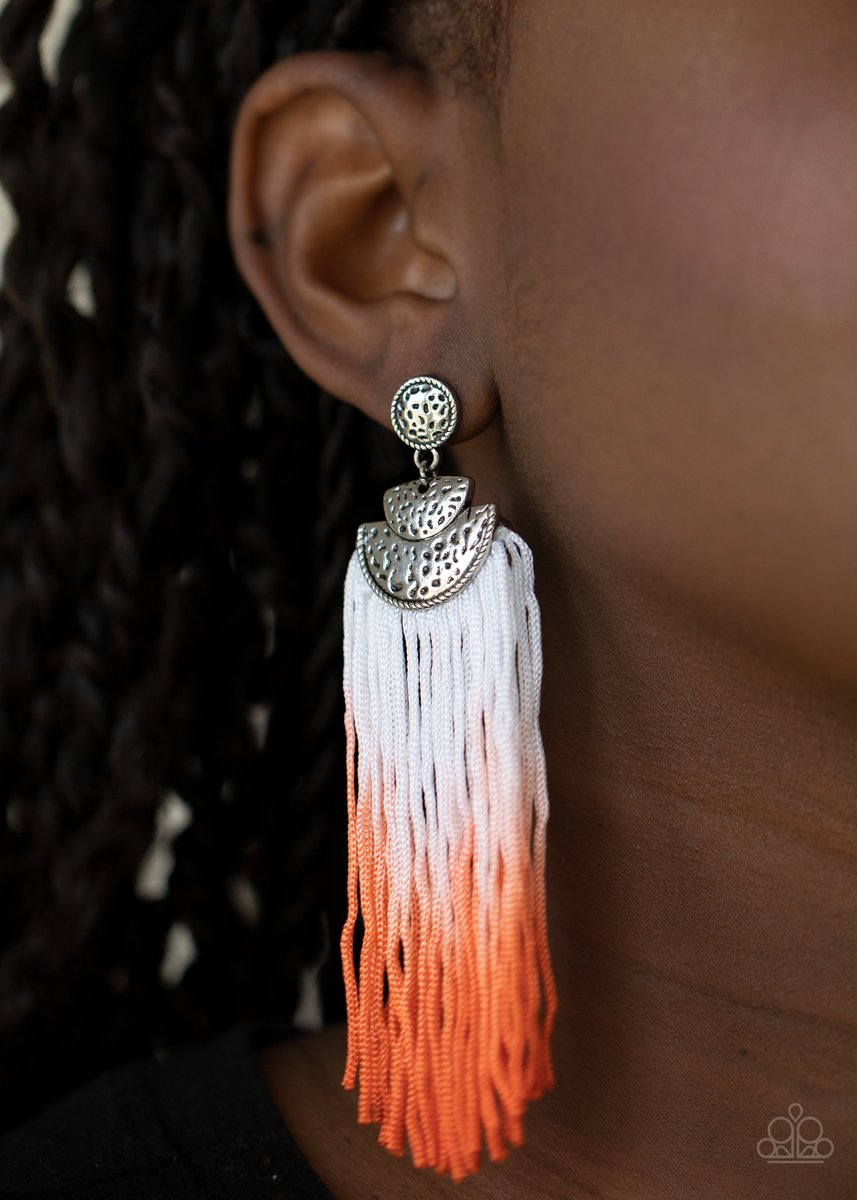 Dip it Up - Orange Earring