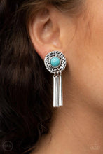 Load image into Gallery viewer, Desert Animal - Blue clip on earring
