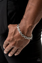 Load image into Gallery viewer, Gridiron Grunge - Silver Bracelet - NEW RELEASE
