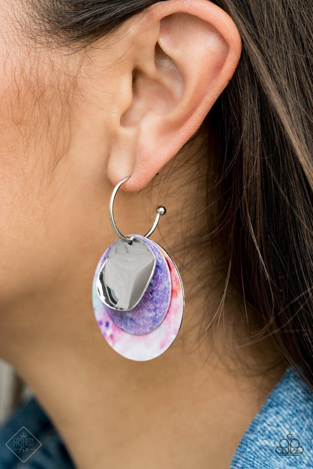 Ride or Tie Dye - Multi Hoop Earring