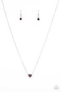 Hit em where it hearts - Purple Necklace