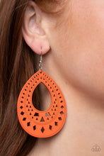 Load image into Gallery viewer, Belize Beauty - Orange Earring
