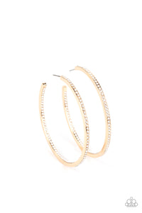 Marquee Magic - Gold Hoop Earring