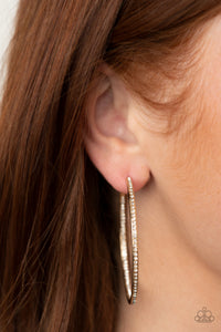 Marquee Magic - Gold Hoop Earring
