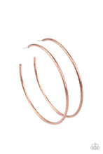 Load image into Gallery viewer, Rustic Roundabout - Copper Hoop Earring - NEW RELEASE
