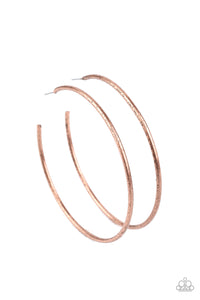 Rustic Roundabout - Copper Hoop Earring - NEW RELEASE