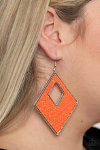 Load image into Gallery viewer, Woven Wanderer - Orange Earring

